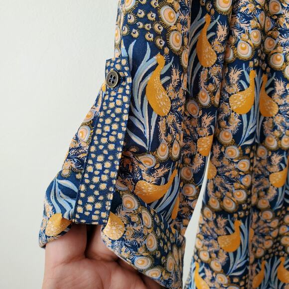 Daniel Rain DR2 Women Boho Floral Tunic Top M Colorful Classic Career Casual NEW - Picture 3 of 10